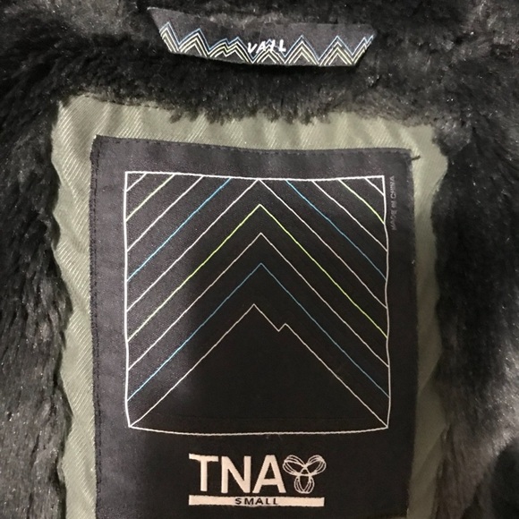 TNA Khaki Fur-Trimmed Utility Jacket - Picture 4 of 5